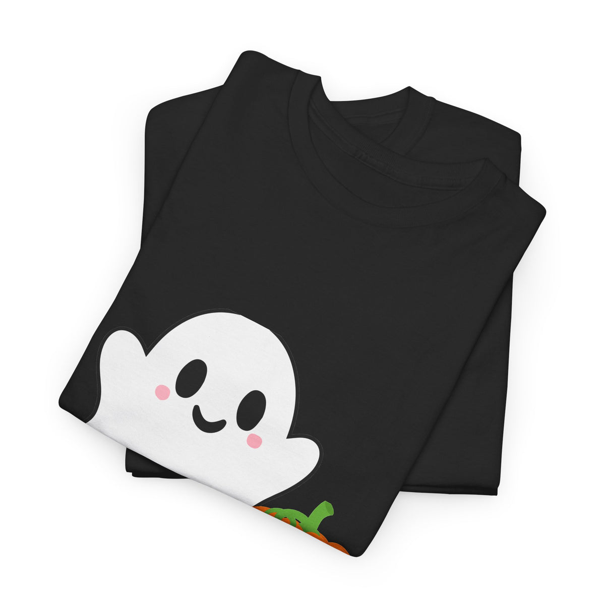 Spooky Season Tee — Cute Ghost & Pumpkin Halloween Shirt